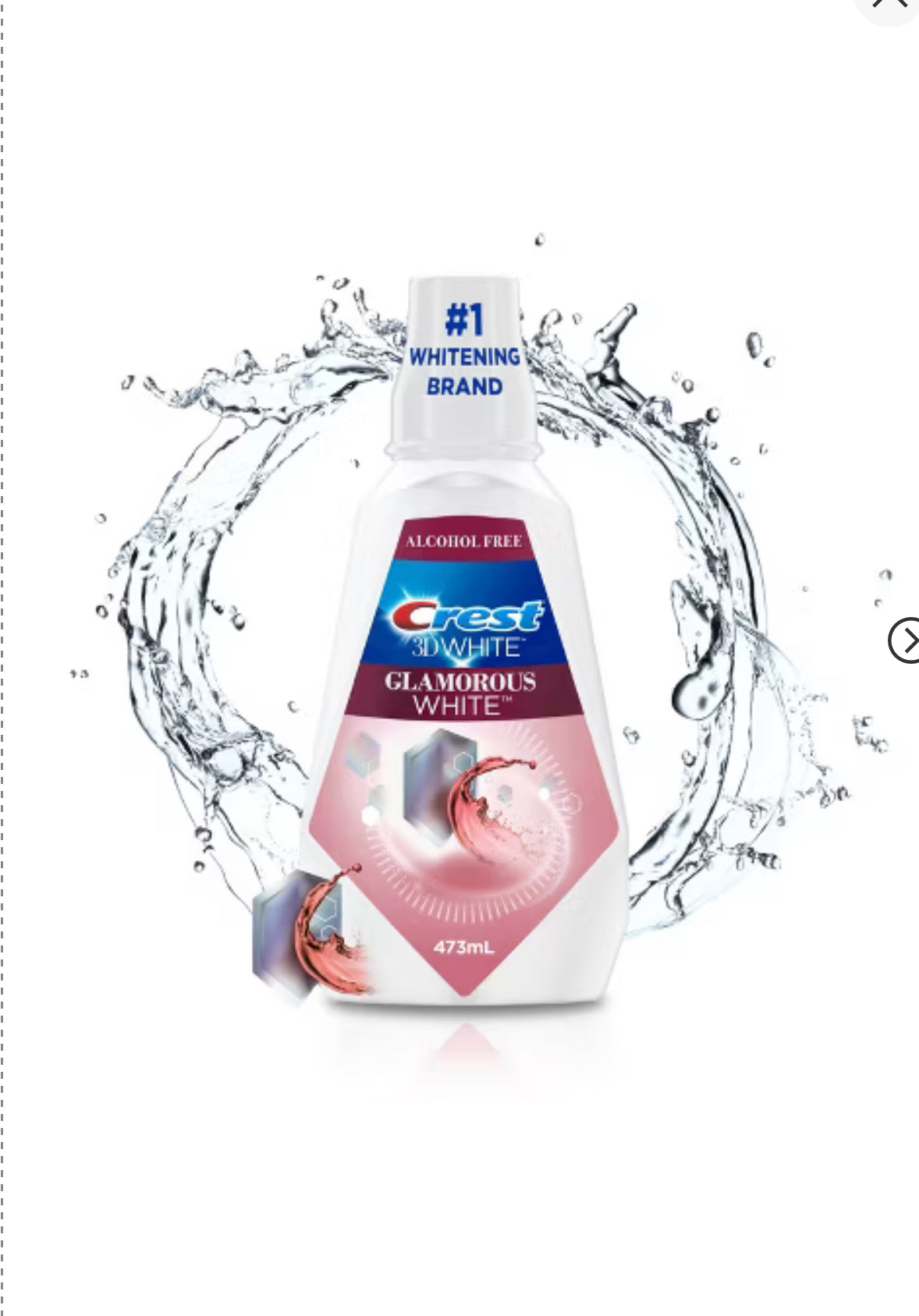 Crest 3D White Glamorous White Bain de bouche - Arctic Mint