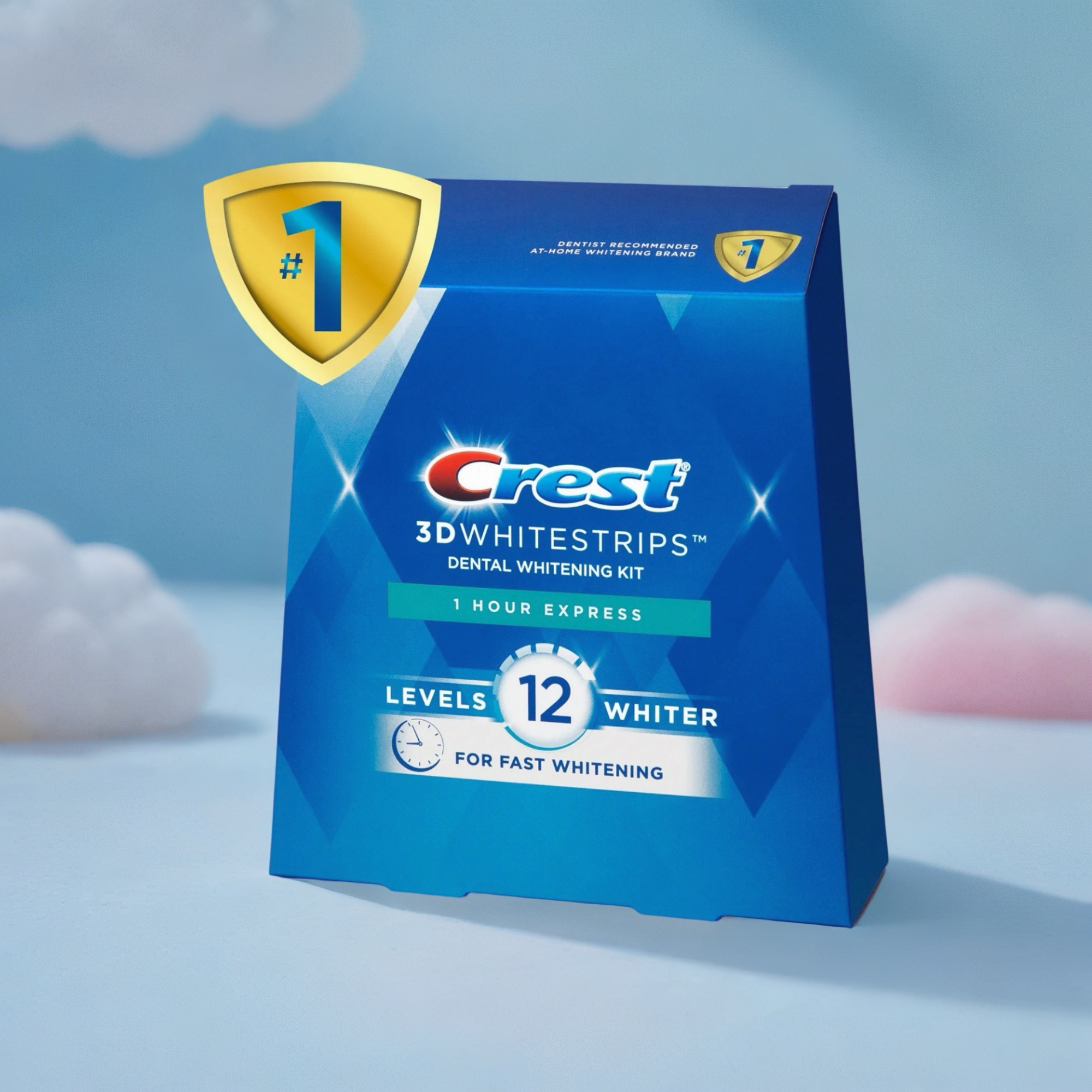 Crest 3D White Strips 1 Heure Express – Blanchiment Dentaire Rapide, 20 Bandes