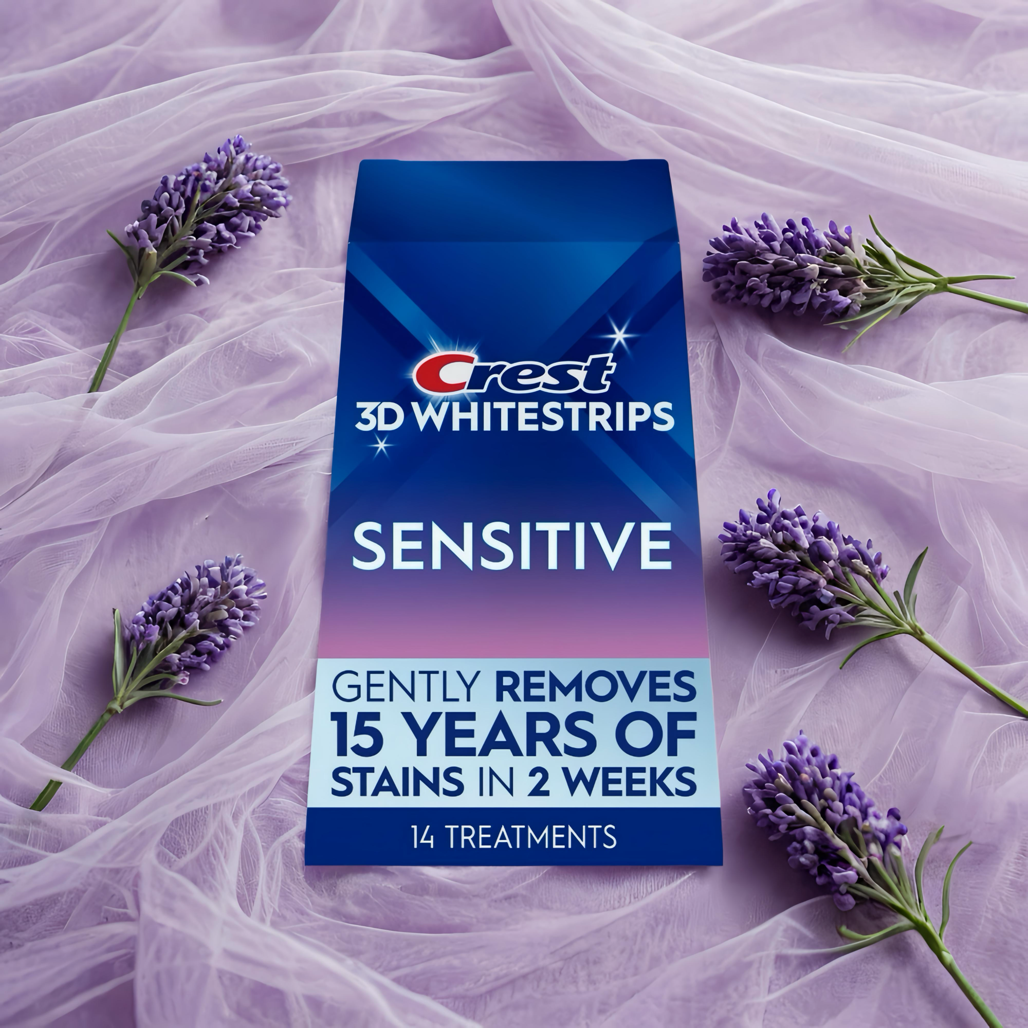 Crest 3D Whitestrips - Sensitive (Pour les dents sensibles) 🦷🌿 36 Bandes