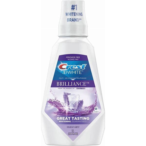 Bain de bouche / 3D crest brillance white . 1 L