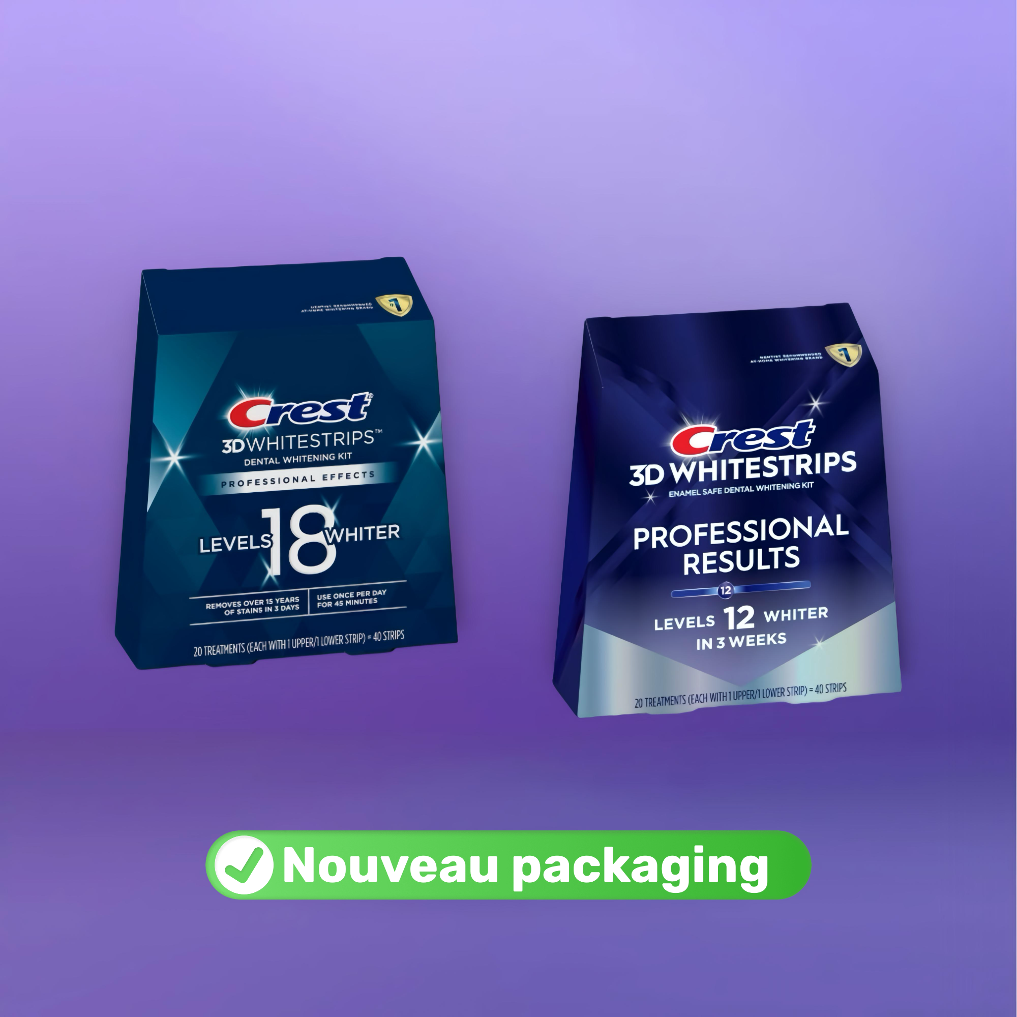 Crest 3D White Strips Professional Effects (Boîte Complète)