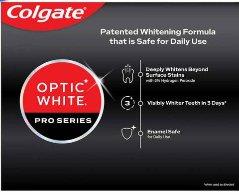 Colgate Optic White Pro Series Whitening 3.3oz, (pack de 4 )