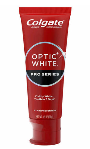 Colgate Optic White Pro Series Whitening 3.3oz, (pack de 4 )