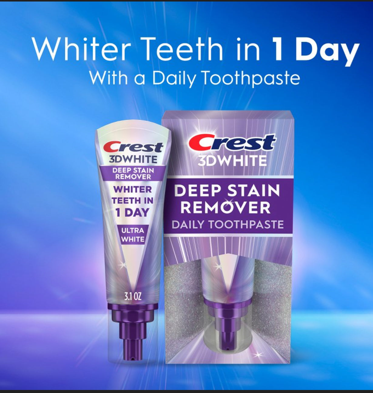 Crest 3D WHITE DEEP STAIN REMOVER ( DENT BLANCHE EN 1 JOURNÉE )