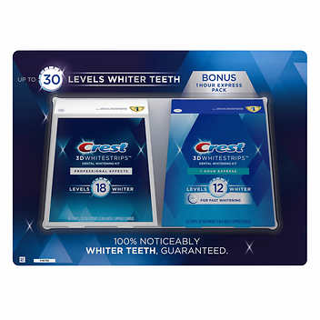 "Crest 3D Whitestrips Pro Effects + Bonus 1 Hour Express (Pack de 2)"